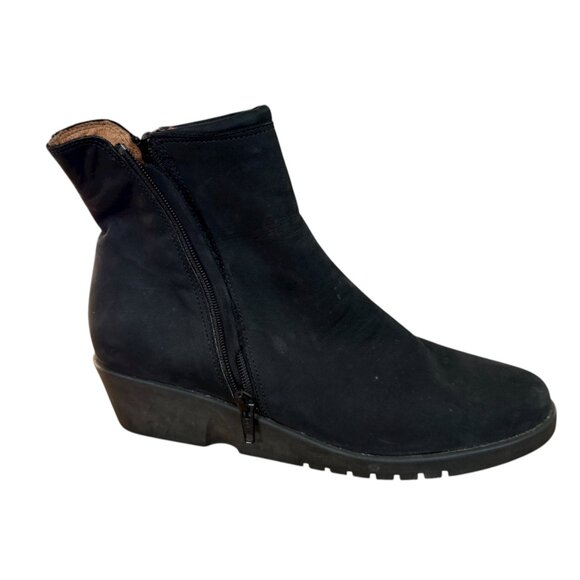 Zante women's black side zip ankle booties boots - Picture 2 of 9